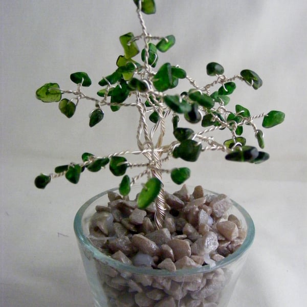 Russian Chrome Diopside Gemstone Tree.