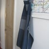 Mens Denim Apron - Contemporary Boro, Rustic, Adjustable, One-Of-A-Kind. Unisex