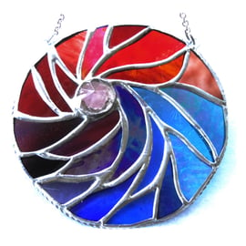 Phoenix Feathers Stained Glass Suncatcher 