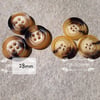 25mm & 28mm Polyester Horn Buttons Rare yet Classic material