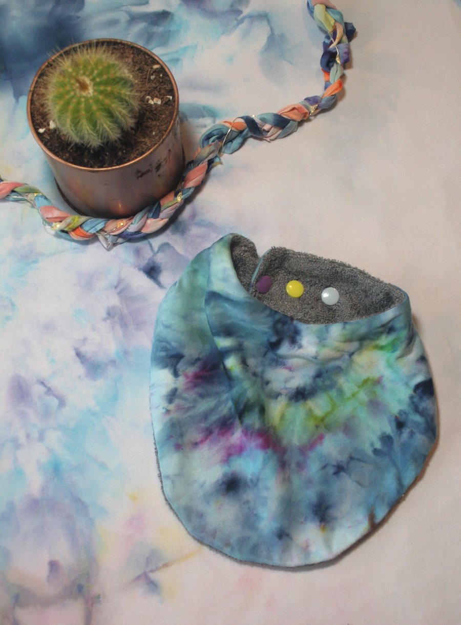 Soft Bamboo Ice Dye Baby Bib 