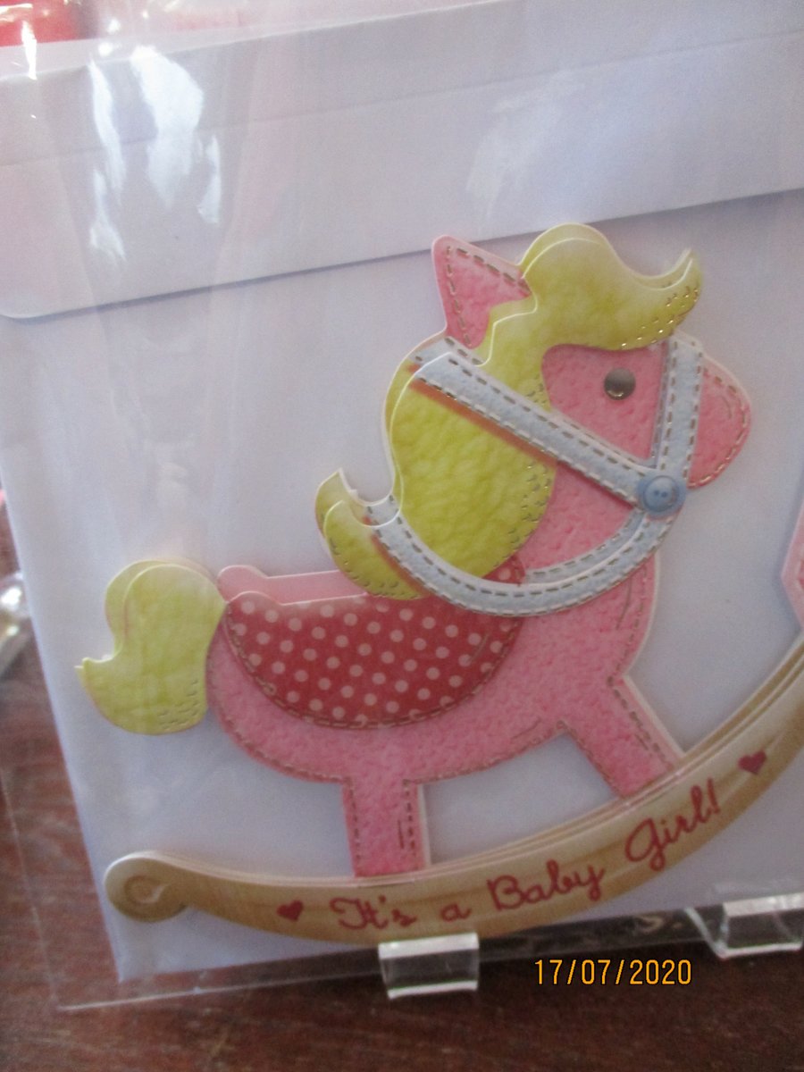 It's a Baby Girl Rocking Horse