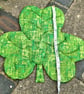 Shamrock Leaf Mat - Greens - Image 3