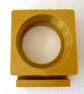 Five gold tea light display stands for fused glass panels - 4mm slot - Image 2