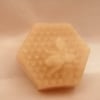 Hexagonal Organic Beeswax Block with bee cast onto the block - 30g