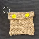 Mini coin purse bag charm