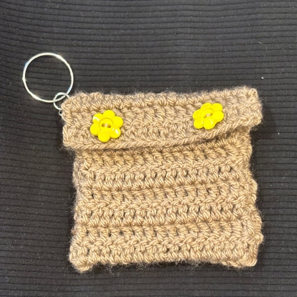 Mini coin purse bag charm
