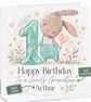 Personalised 1st Birthday Card, Cute Bunny Rabbit Card, Any Name ...