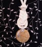 Cream Rope Long Crazy Lace Agate Pendant Necklace 32 - 34 Inch - Image 6