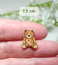 Uterine Cancer Awareness Teddy Bear Brooch, Endometrial Cancer Pin, Handmade - Image 4
