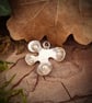 Silver abstract leaf pendant - Image 4
