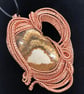 Inception Copper Wire Weave Jasper Pendant, handmade - Image 7