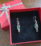 GREEN SEAGLASS EARRINGS  - Image 2
