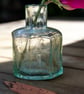 Antique Glass Hand Engraved Swallow Impression