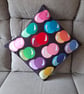 Soft canvas applique cushion cover - Image 3