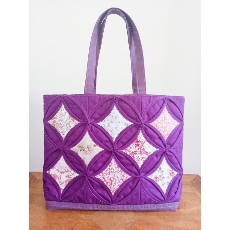 Purple Layered Patchwork Bag