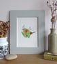 Wren and Snowdrops  A5 Giclée Fine Art Print - Image 2