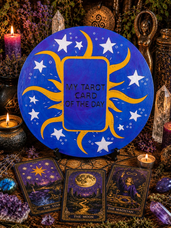 Tarot Card Holder or Plate. A Perfect Gift  for Tarot Card Readers.