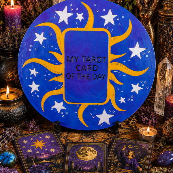 Tarot Card Holder or Plate. A Perfect Gift  for Tarot Card Readers.