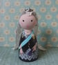 Queen Victoria peg doll