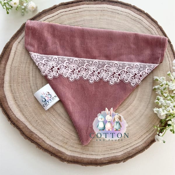 Dog Bandana with lace detail