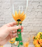Wine Glass Hand Painted with Sunflowers  - Image 6