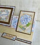 Birthday Card for Him or Her.  Hydrangea Birthday Card. Easel Card. - Image 4