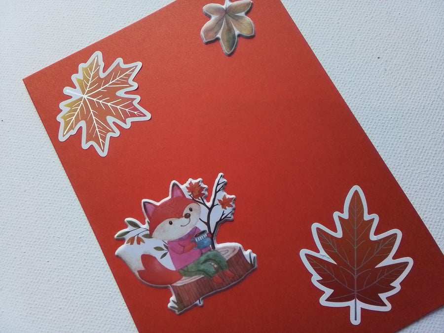 Woodland theme card for any occasion. Ref 399