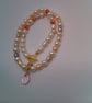 Peaches and Cream Freshwater Pearl Jewellery Set, Pearl Jewellery, Gift for Her - Image 9