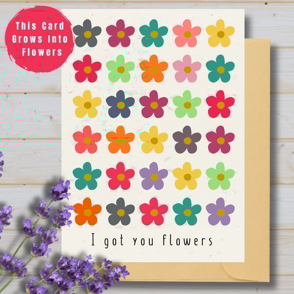 Plantable 'Bloomin' Fabulous' Birthday, Mother's Day Card, Seed Paper Card
