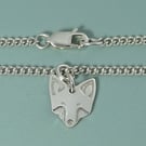 Sterling Silver Fox Anklet - Wisdom & Intuition Jewellery