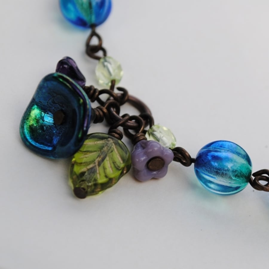 Titania sea flower charm bracelet