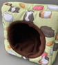 Guinea pig cosy cube house. Guinea pig cube house. Padded fleece lined house. - Image 6