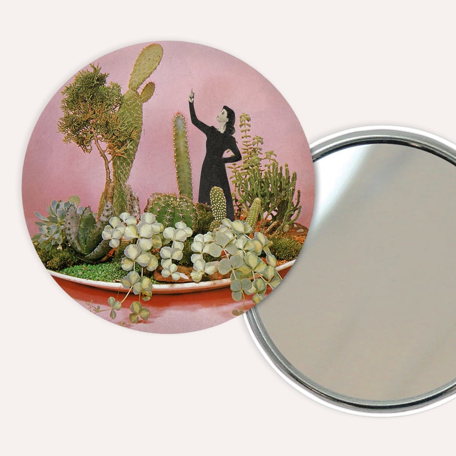 Cactus Pocket Mirror - The Wonders of Cactus Island