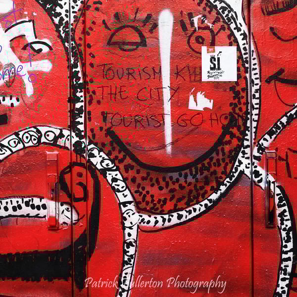 Urban Graffiti Barcelona, 5" x 7" image mounted in a 9" x 7" mount.