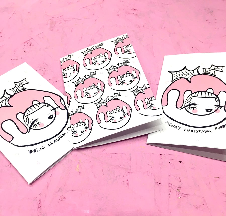 SALE Christmas Puddin' girls Cards
