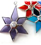 Colourful Crystal Star 6-point Suncatcher Stained Glass Colour choice - Image 7