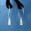 Argentium Silver Wave Pattern Earring