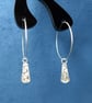 Argentium Silver Wave Pattern Earring