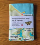 Norfolk Broads Map Tea Towel 100% Cotton Homeware and Kitchen Gifts