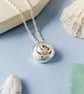 Snail Shell Pendant - Recycled Silver Necklace - Gift for Nature Lovers - Image 4