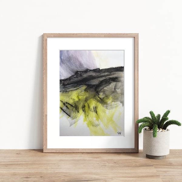 Over Owler Tor - ORIGINAL Peak District Landscape painting, Derbyshire wall art