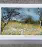White Flowers. Blank Card. Original Painting. 260201 - Image 5