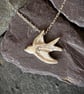 Sterling silver swallow pendant