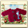 Reserved for Shani - Sweet Strawberries Cardigan in Red
