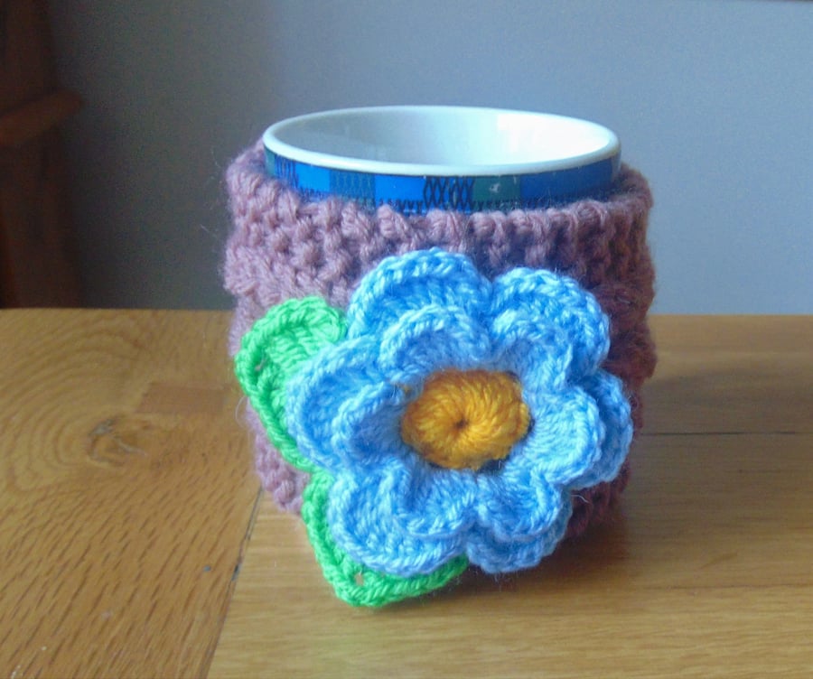  Flower Knitted Mug Cosy