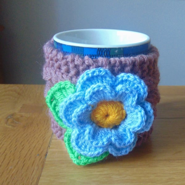  Flower Knitted Mug Cosy