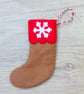 Felt Christmas Stocking Hanging Tree decoration - Image 2
