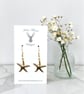 Charm Earrings - Large Gold Starfish