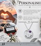 Personalised 70th Birthday Birthstone Necklace - Gift Boxed - Free Delivery - Image 6